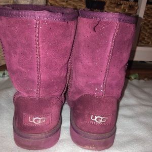 Purple constellation ugg boots size 5
